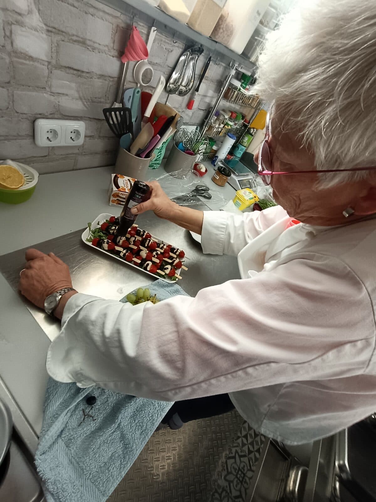 Catering-Küche im Betrieb